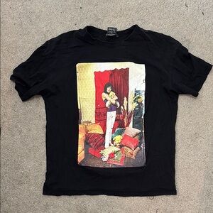 Zara Black Short Sleeve Freddie Mercury Tee